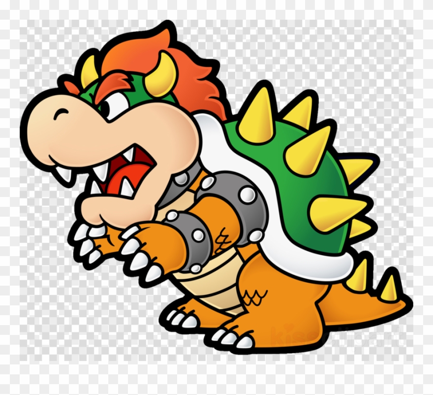 Super Paper Mario Bowser Clipart Bowser Super Paper - King Koopa Paper Mario - Png Download