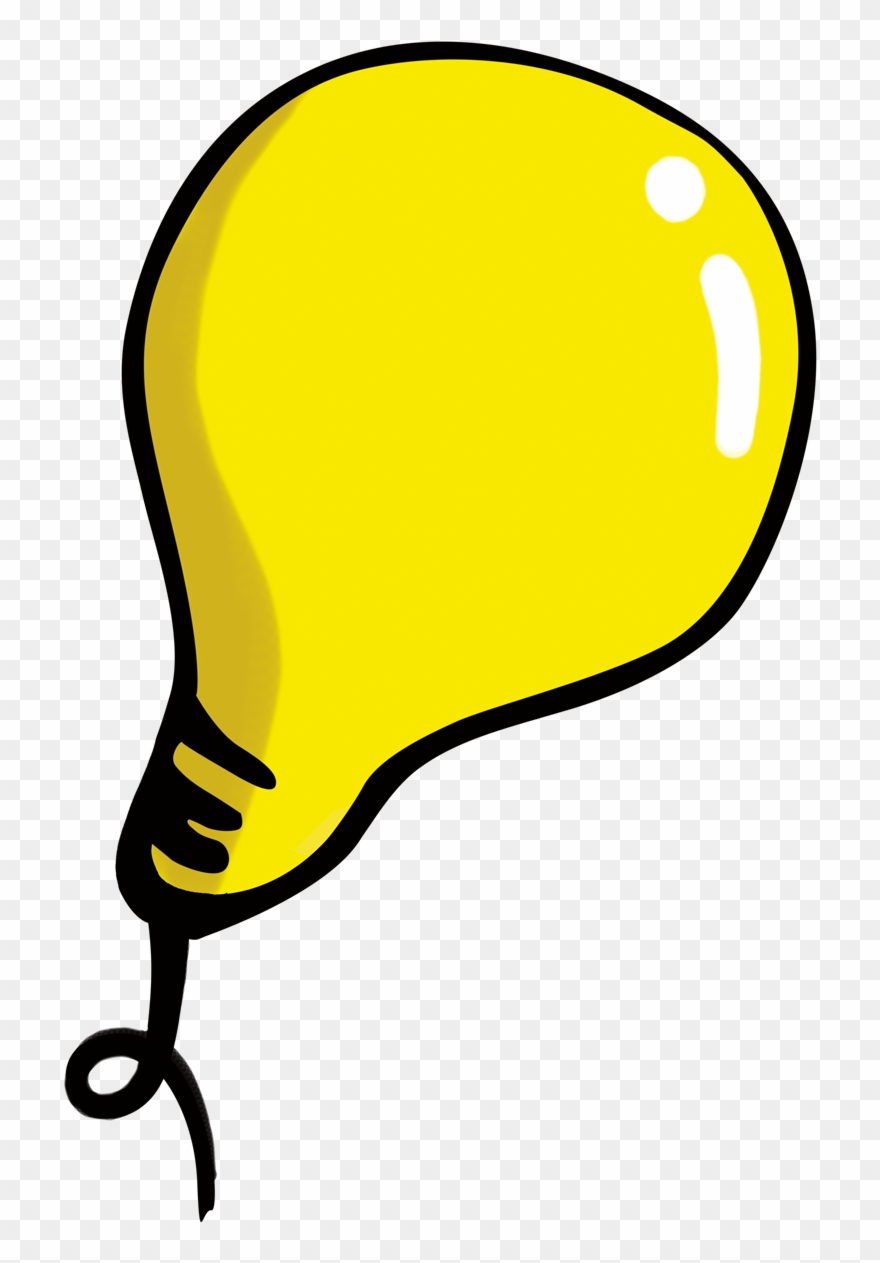 Incandescent Light Bulb Clip Art Cartoon Transprent - สี เหลือง การ์ตูน - Png Download