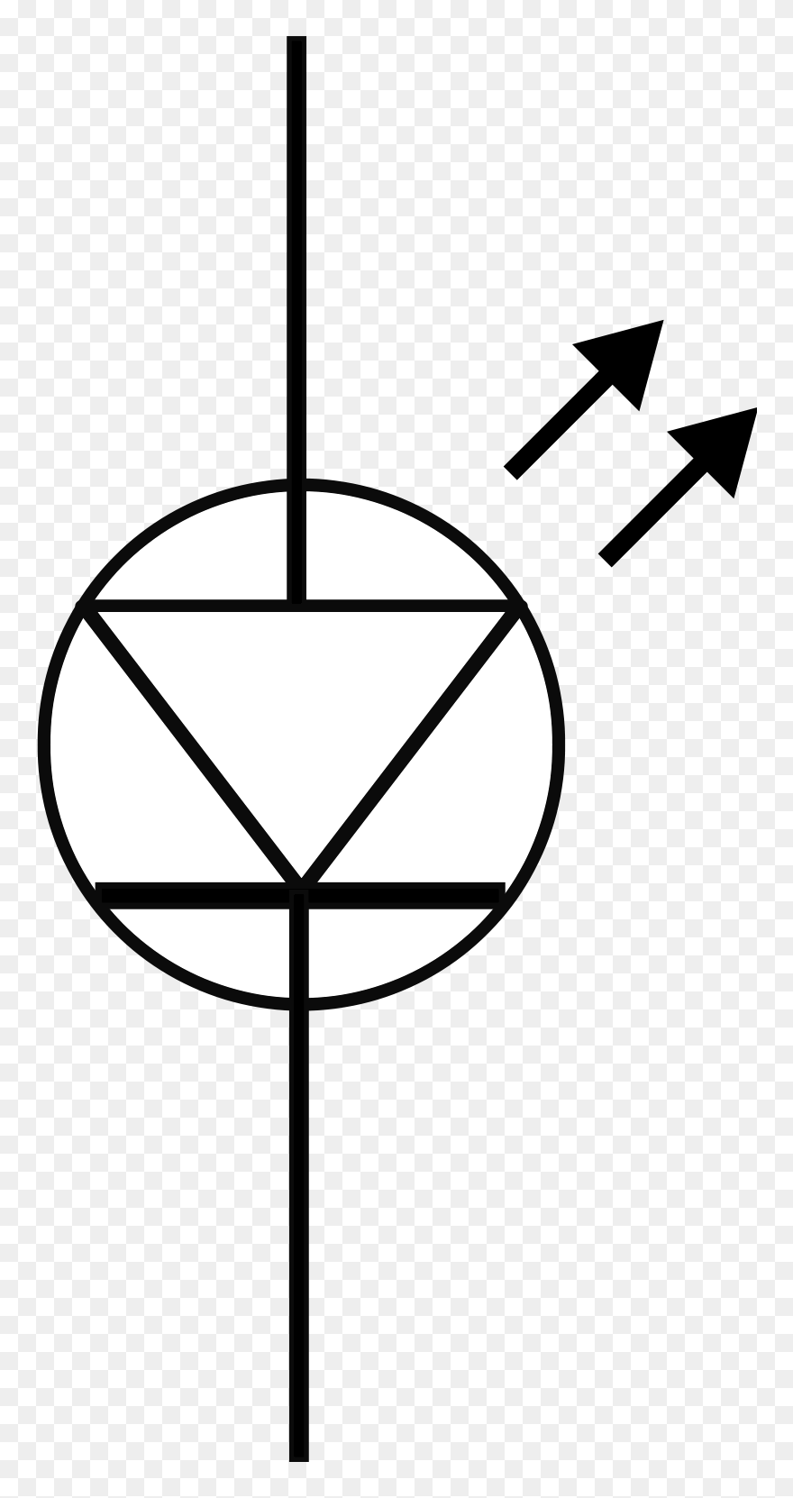 Similar Clip Art - Symbol Of An Led - Png Download