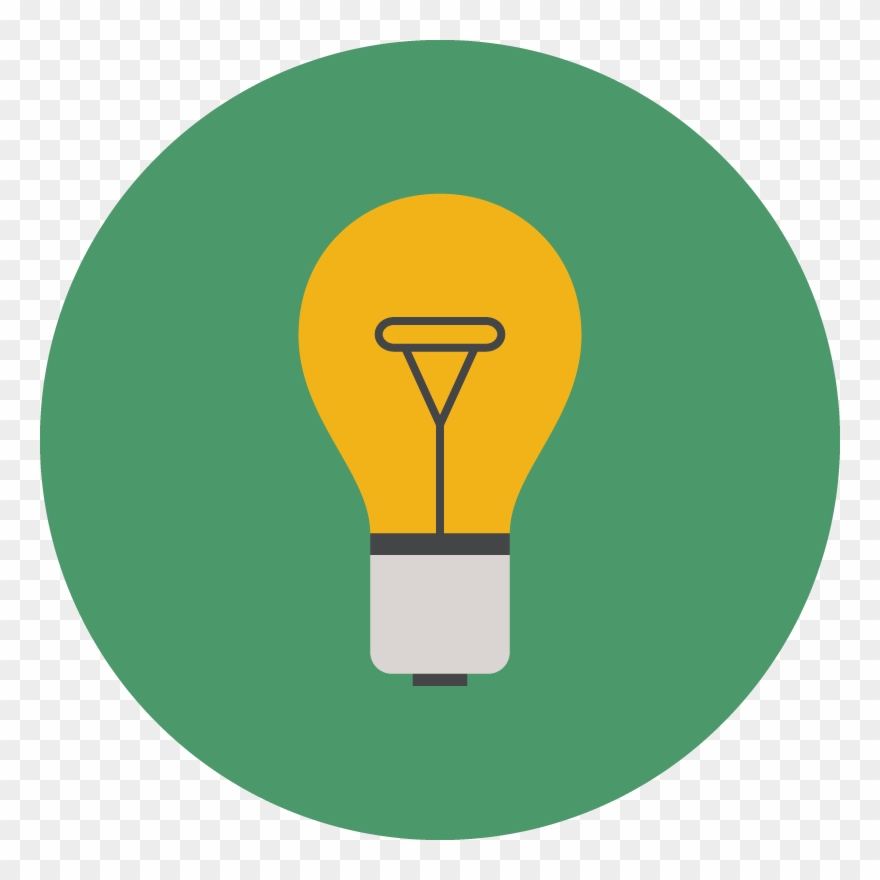 Lightbulb Clipart Strategy - Placa De Mão Dupla - Png Download
