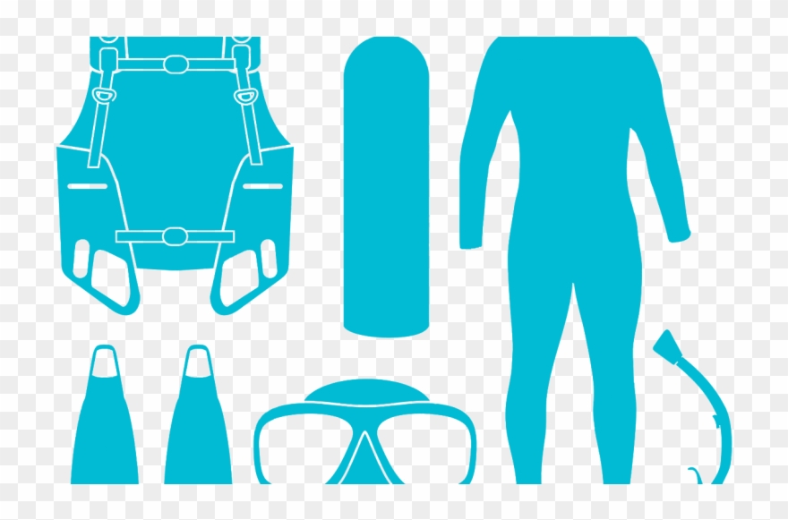 Diving Gear Rental - Tanque De Buceo Silueta Clipart