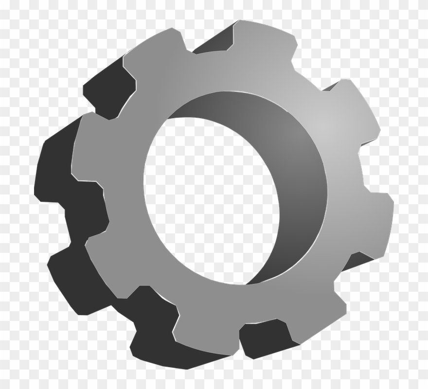Gears Clipart Mechanical Gear - 3d Gear Clipart - Png Download
