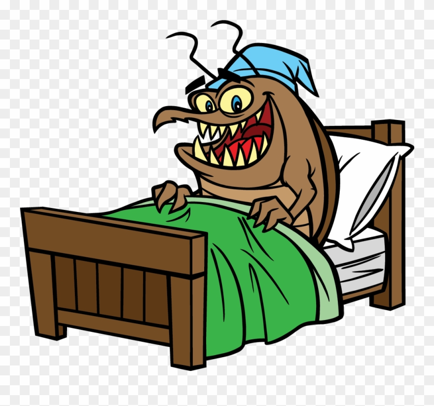 Roach Sleeping In Bed Clipart