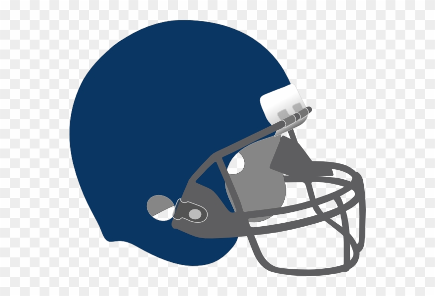 Dark Navy Blue Football Helmet Clipart