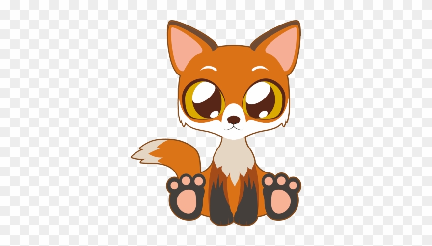 Fox - Fox Holding Heart Clipart
