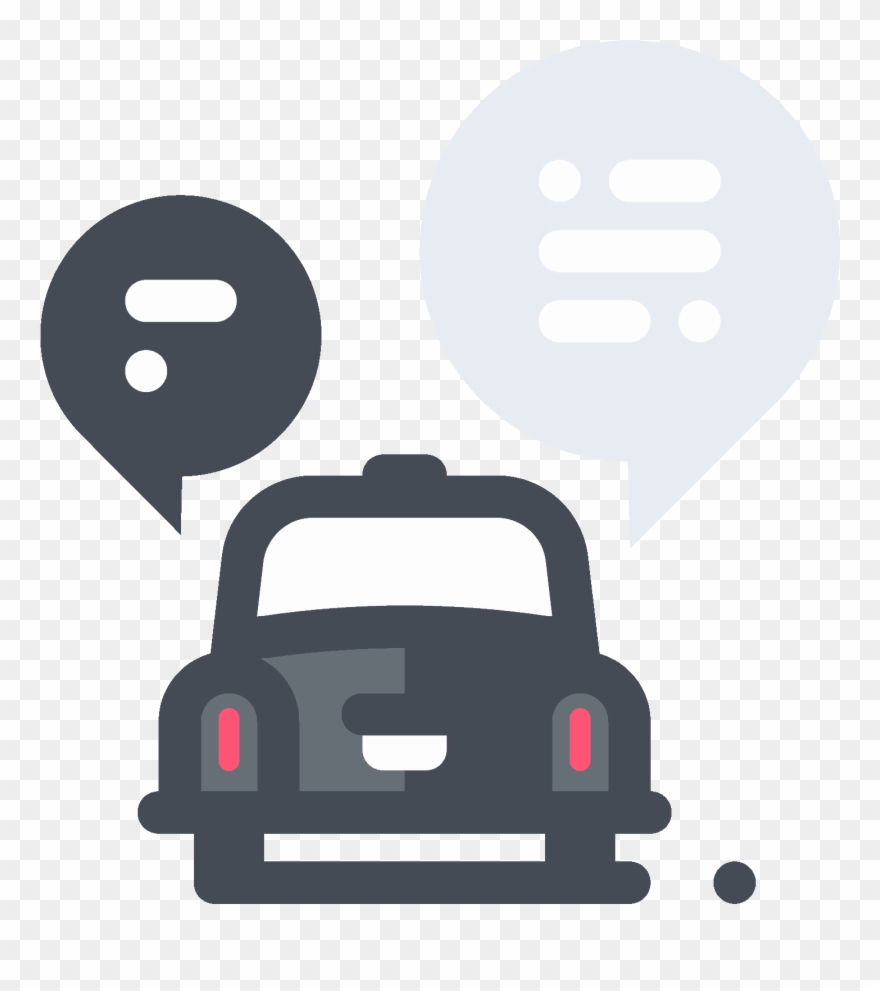 Chat With Taxi Driver Icon - Car Clipart