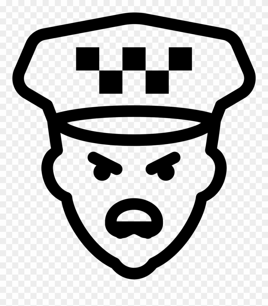 Bad Taxi Driver Icon - Лицо Пиктограмма Png Clipart
