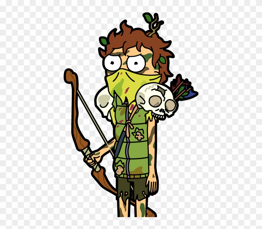 Wild Man Morty Pocketmortys Net Survivor - Wild Man Morty Clipart