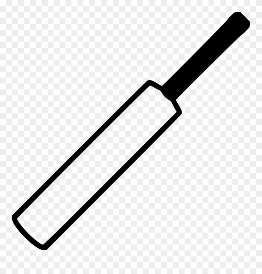 Cricket Bat Sport Gear Batsman Equipment Svg Png Icon - Cricket Bat Coloring Pages Clipart