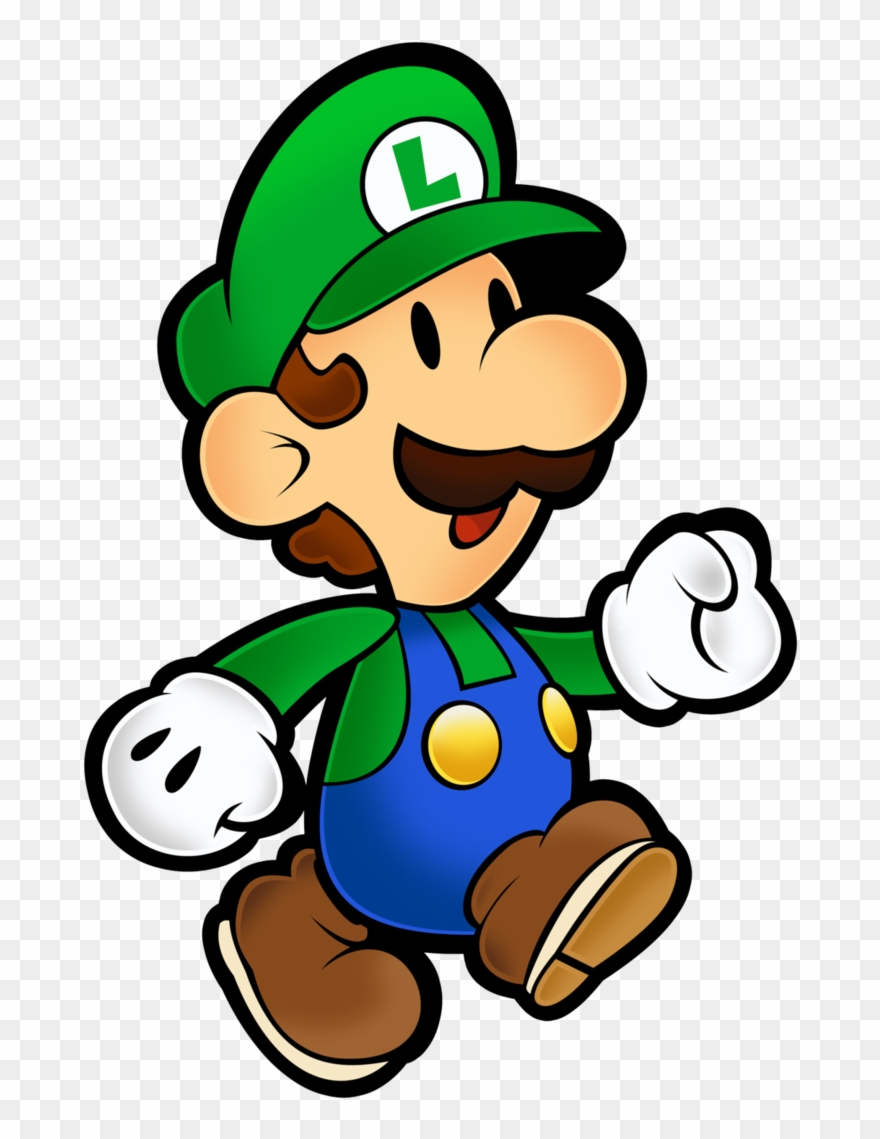 File History - Paper Mario Luigi Clipart