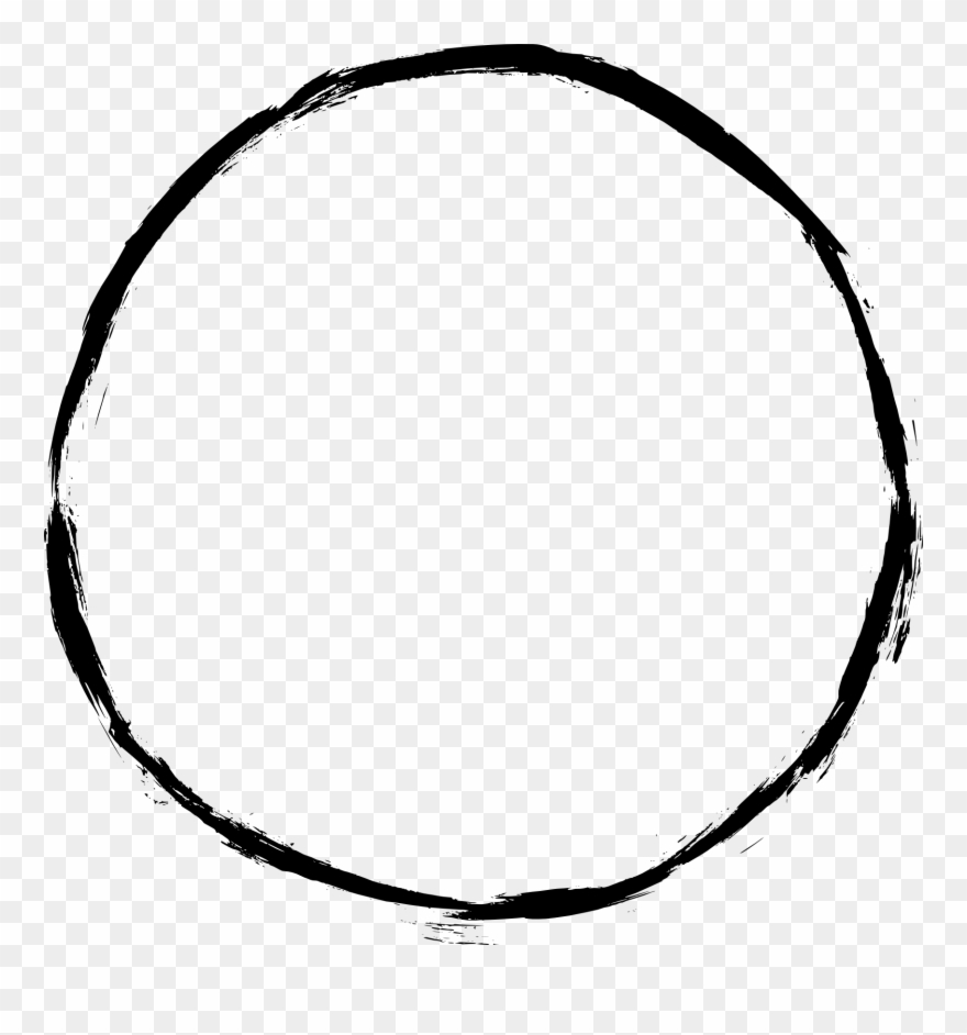 5 Clipart Circle - Thin Black Circle Outline - Png Download