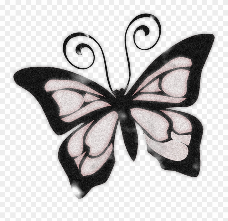 Vintage Grunge Paper And Corresponding Butterfly Hope - Groovy Grandma Rectangle Car Magnet Clipart