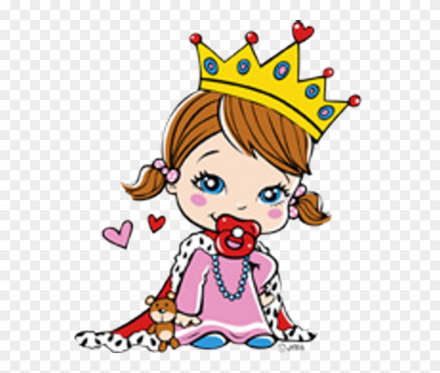 Kleine Schnuller- Prinzessin - Pacifier Clipart