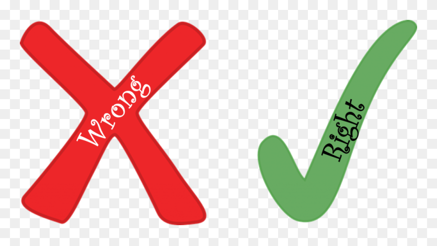 Visit - Right Wrong Clipart