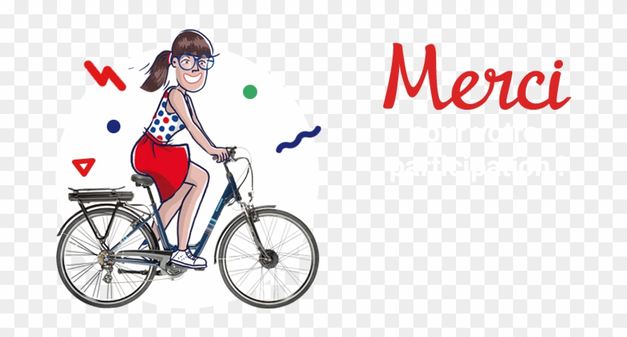 Merci - Hybrid Bicycle Clipart