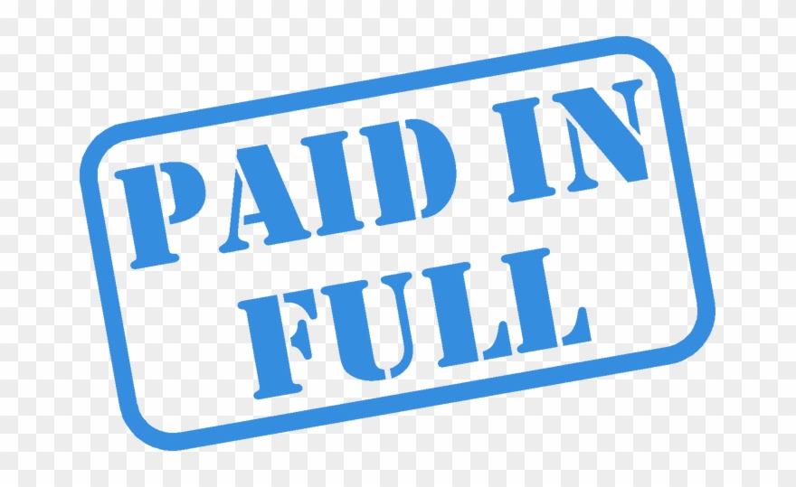 Pay In Full - Friday Harbor Clipart