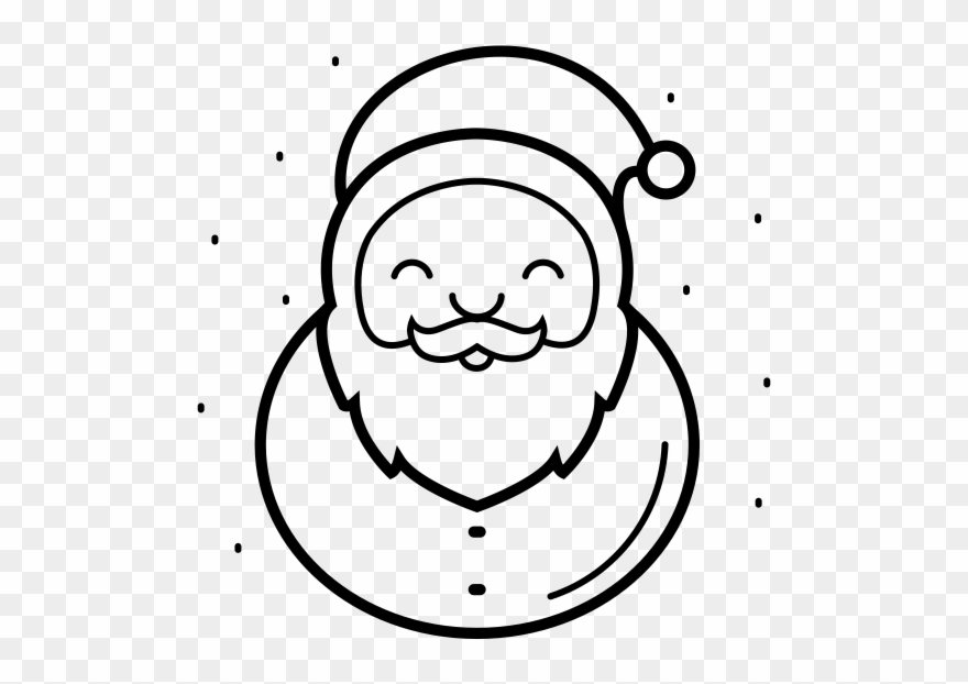 Santa Claus Rubber Stamp Clipart
