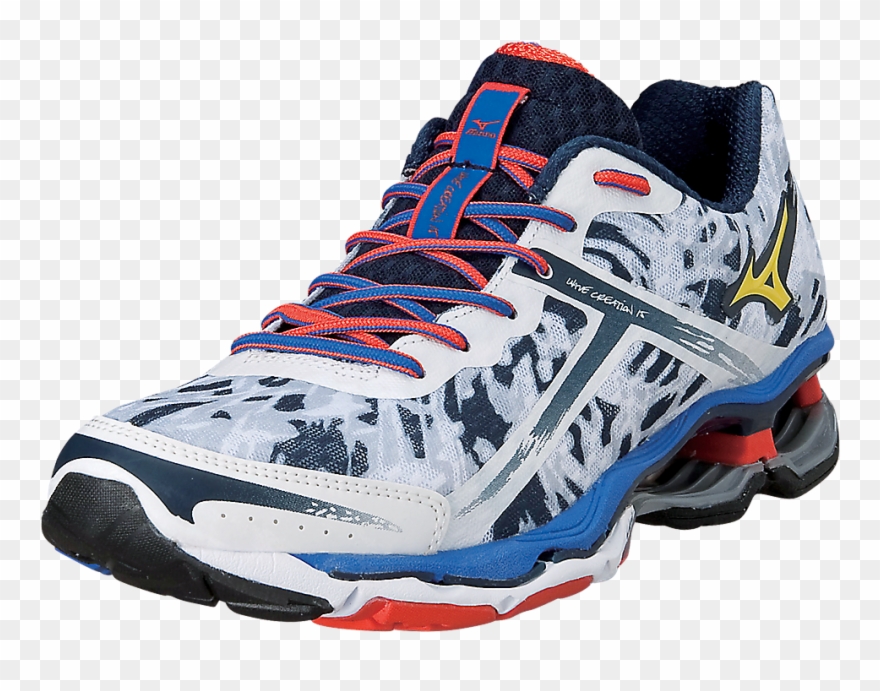 Running Shoes Png Image - Mens Mizuno Wave Creation 15 Running Shoe | White/navy Clipart