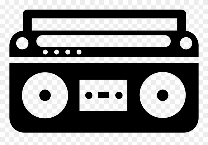 Boom Box With Controls And Settings Comments - Boombox Clipart