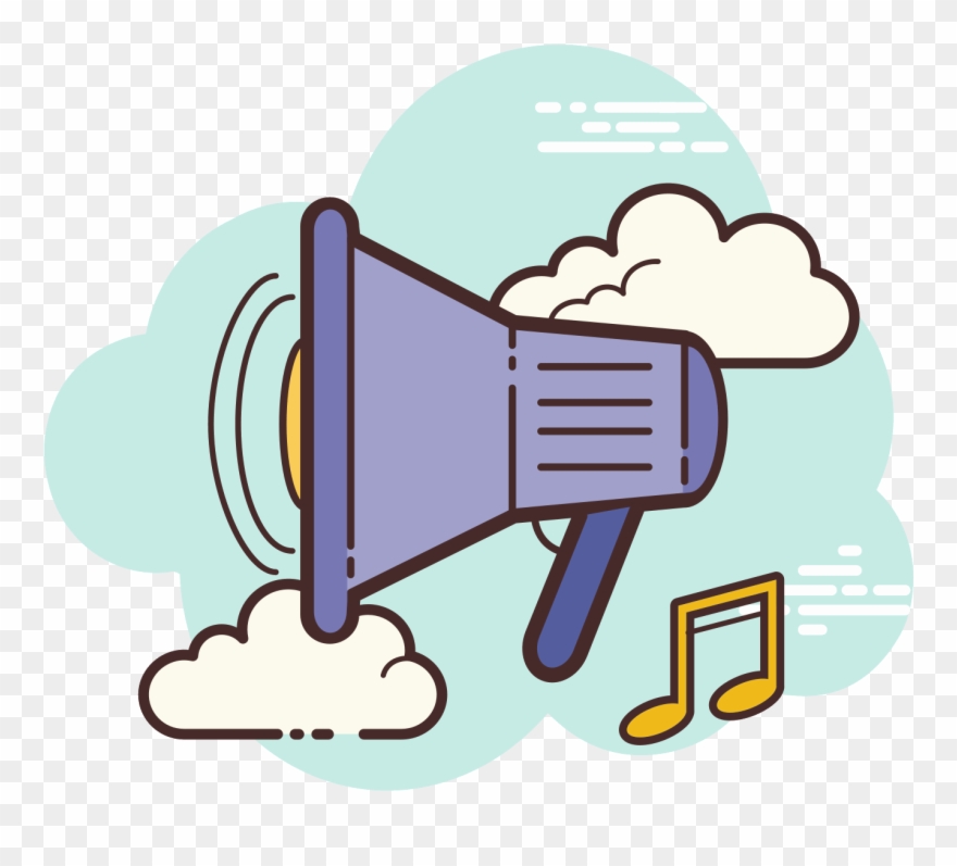 A Speaker Icon Is Represented With A Megaphone Shaped - Bug Flat Icon Png Clipart