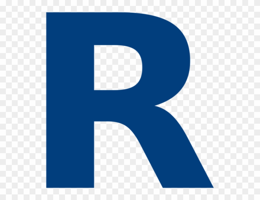 Animasi Huruf R Bergerak - Huruf R Biru Clipart