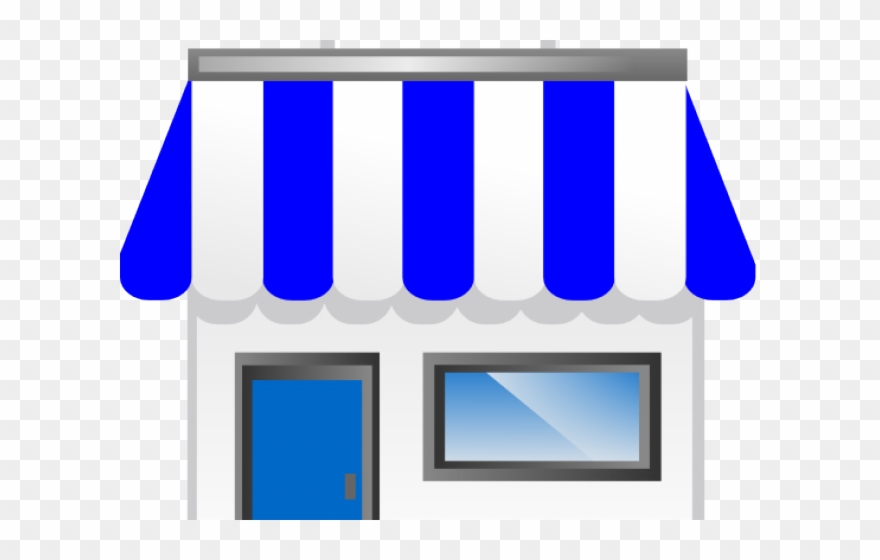 Clip Art Transparent Grocery Clipart Public Market - Brick And Mortar Store Icon - Png Download