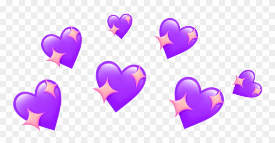 Crown - Heart Emoji Crown Png Clipart