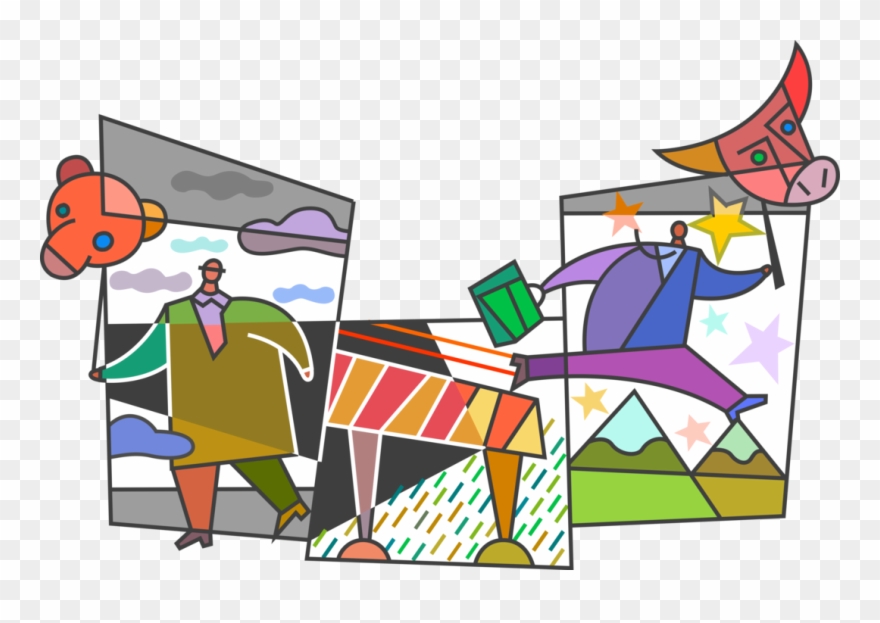 Vector Illustration Of Business Competitors Jump Hurdles - Cartoon Clipart