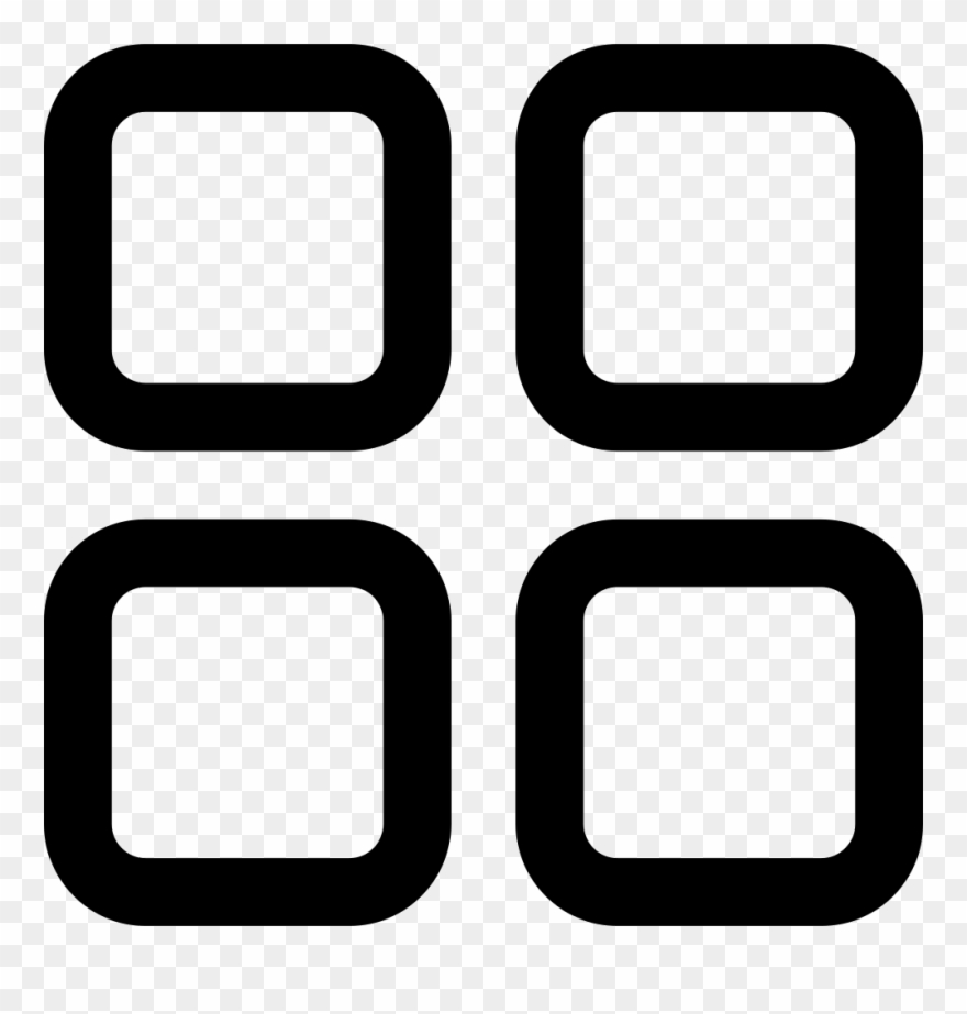Png File - Four Squares Icon Clipart