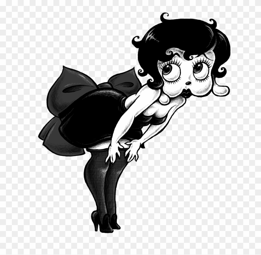 Betty Boop Dizzy Dishes Helen Kane Caricature - Betty Boop 1930 Dizzy Dishes Clipart