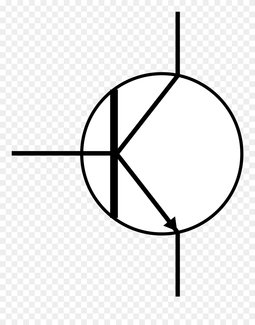 Similar Clip Art - Transistor Circuit Symbol - Png Download