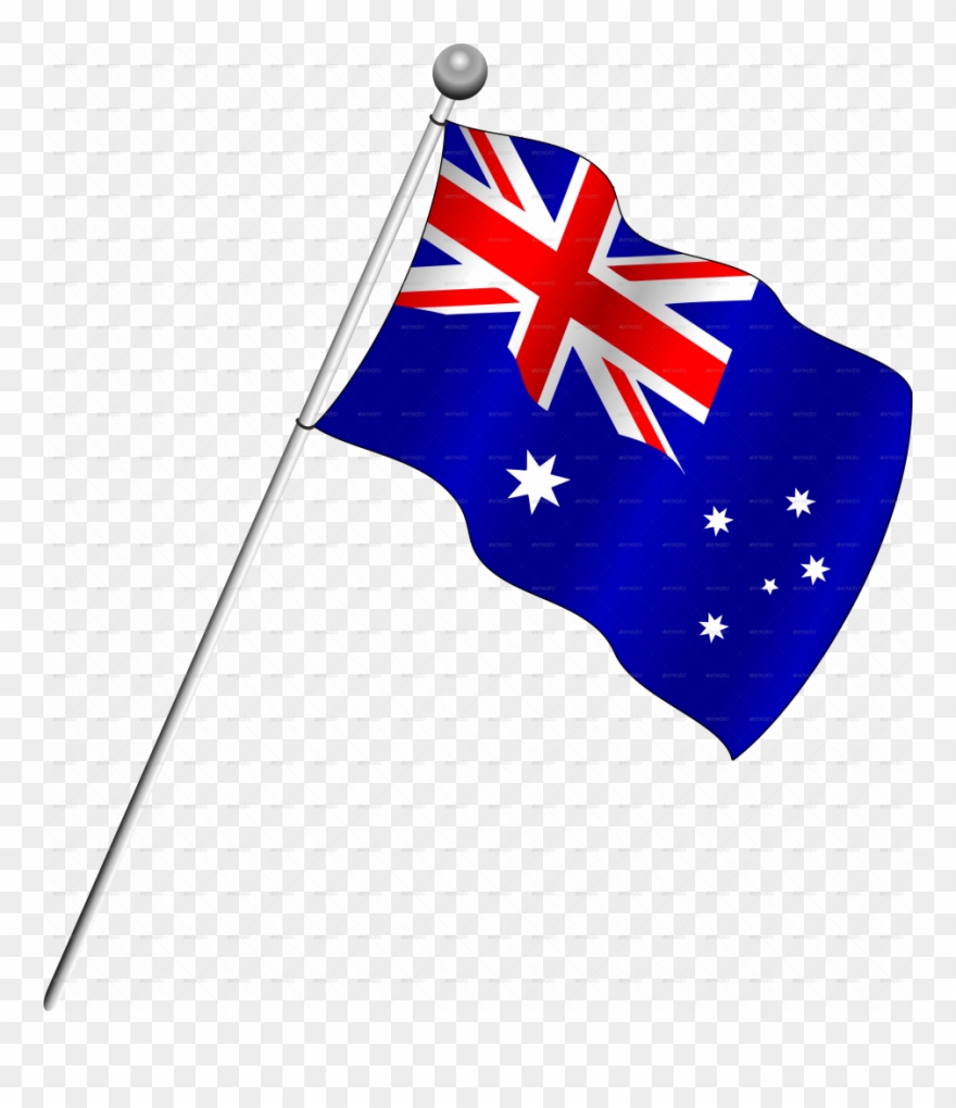 Sampler A Picture Of The Australian Flag Australia - Australian Flag Transparent Background Clipart