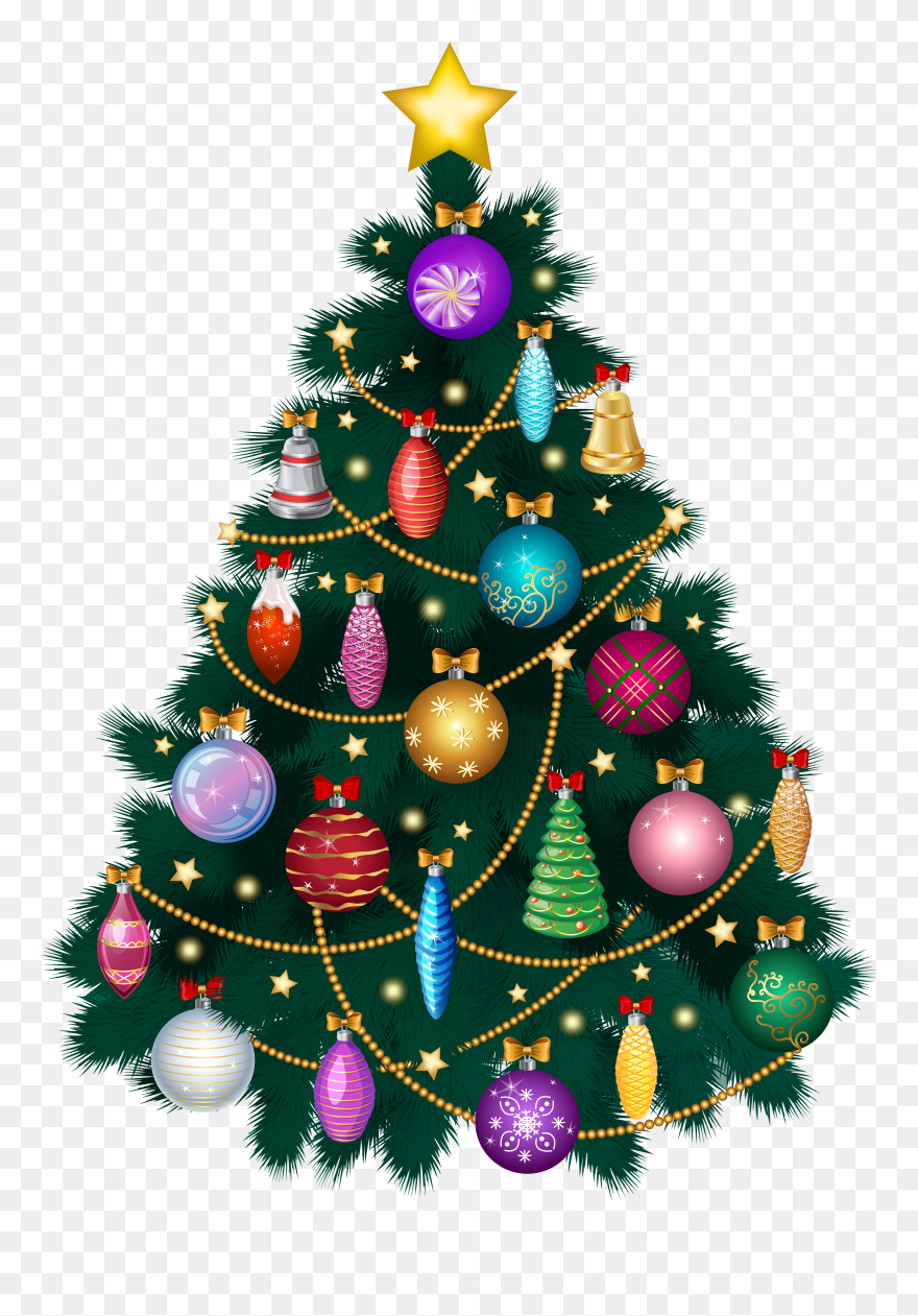 Free Png Christmas Deco Tree Png Images Transparent - Christmas Tree Png Transparent Hd Clipart