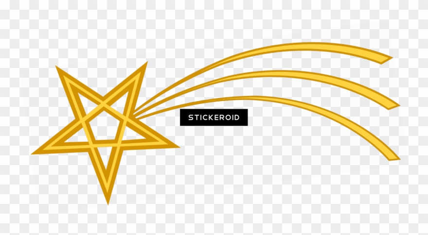 Christmas Star In The Sky - Shooting Star Transparent Background Clipart