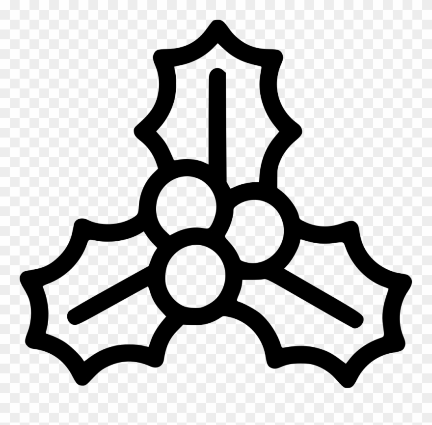 Icon Png Free Download Onlinewebfonts Com File - Mistletoe Icon Clipart