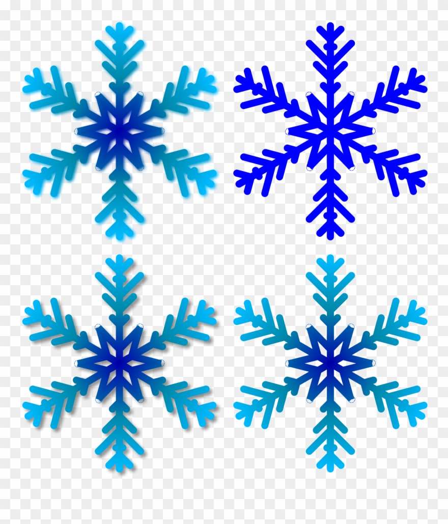 Transparent Library File Four Wikimedia Commons Open - Four Snowflakes Clipart