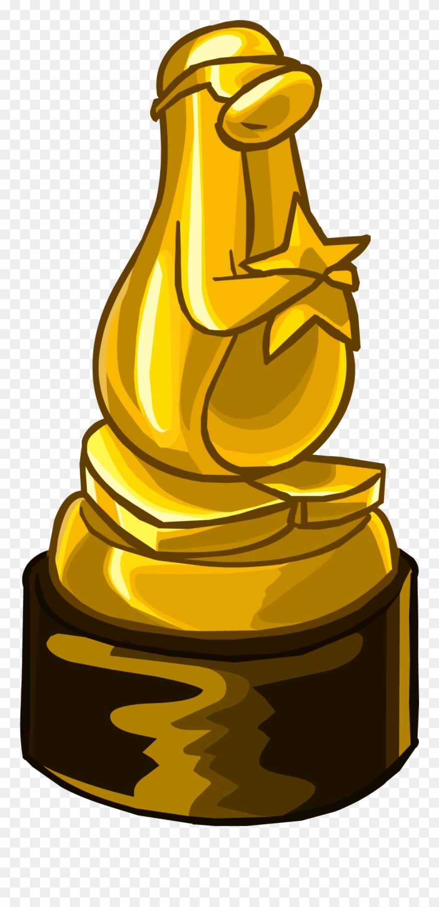 Gold Award Png Image - Club Penguin Penguin Award Clipart