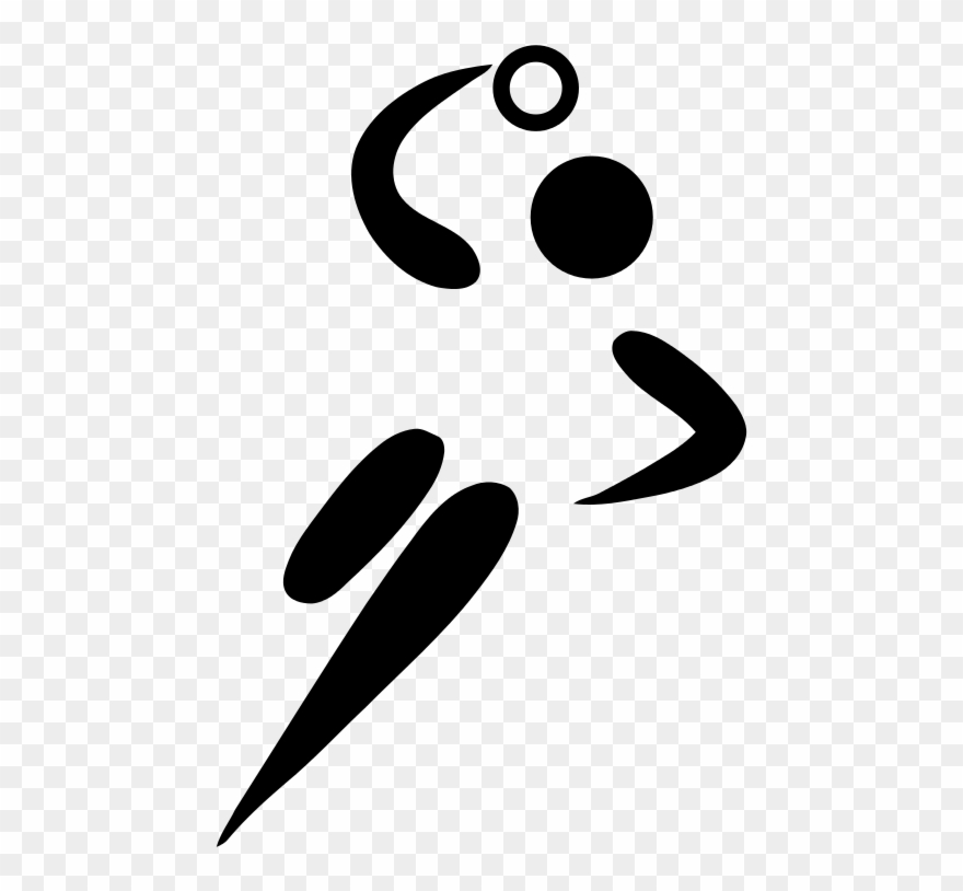 File - Handball Pictogram - Svg - Logo Jugador De Handball Clipart