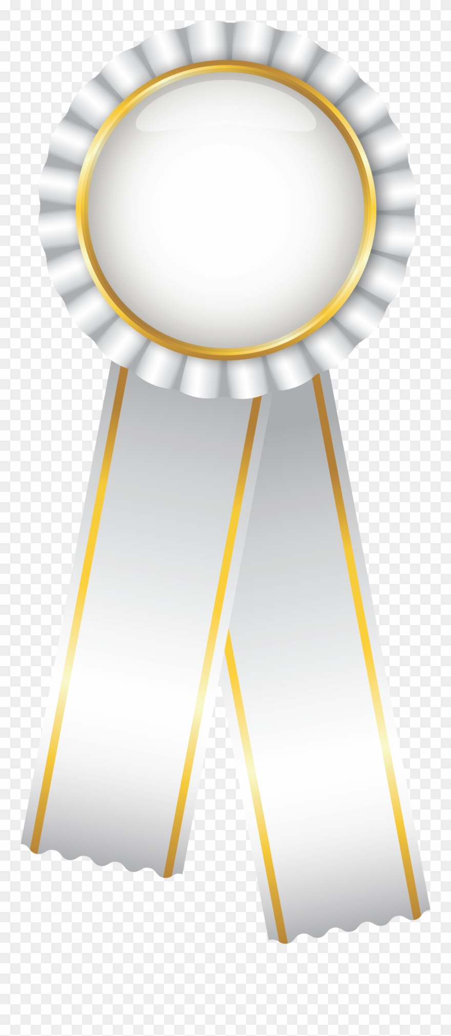 Rosette Ribbon White Png Clipart Picture Gallery Award - Portable Network Graphics Transparent Png