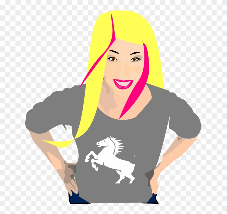Punk Rock Punk Subculture Pop Punk Drawing Woman - Punk Rock Emo Girl Clipart - Png Download