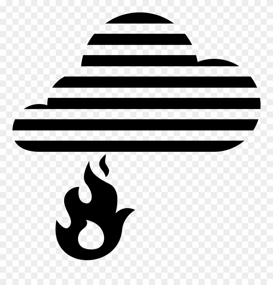 Smoke Svg - Silhouette Fire Clip Art - Png Download