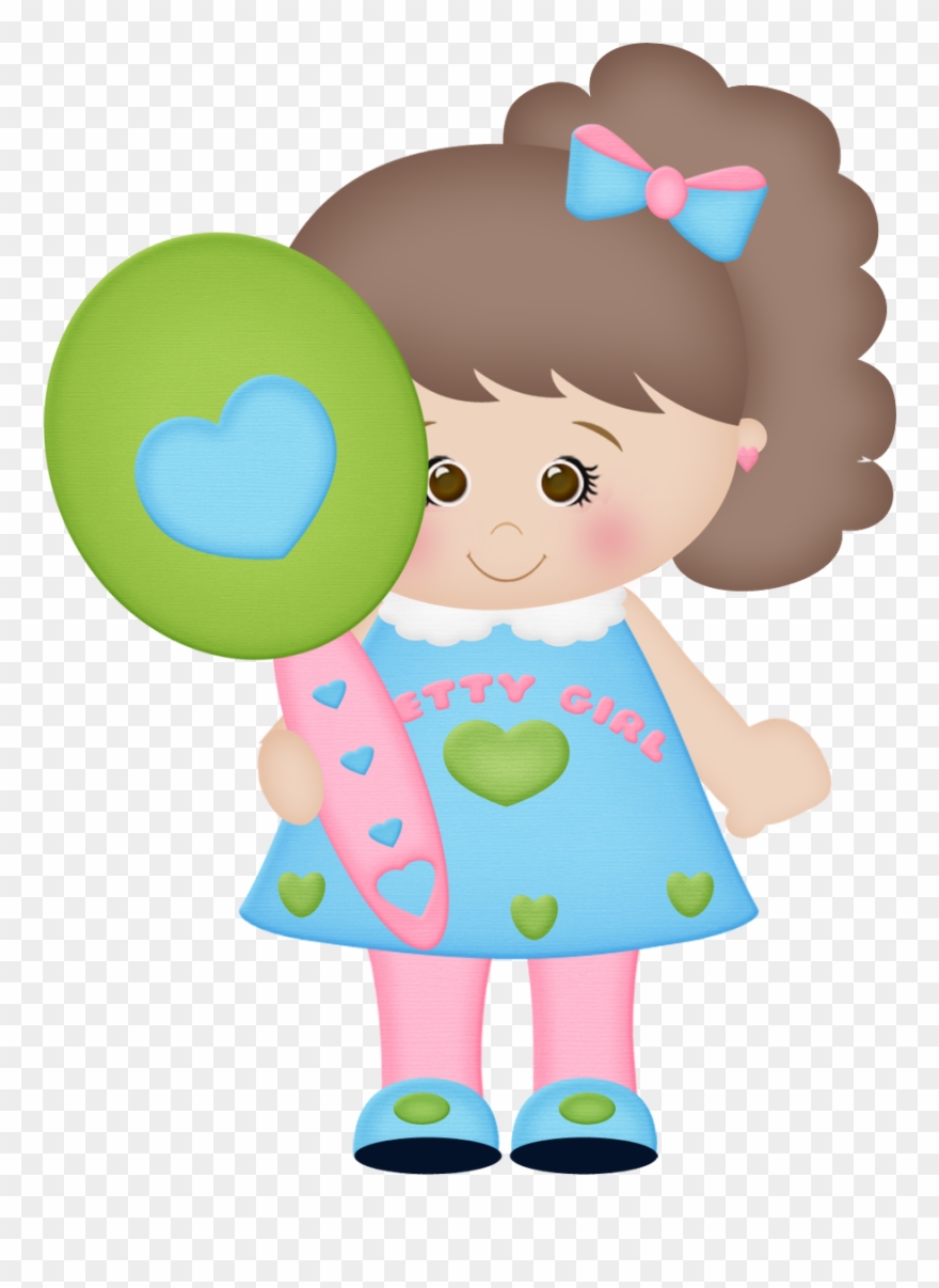 Girl Clipart Mirror - Festa No Spa Bonequinha - Png Download
