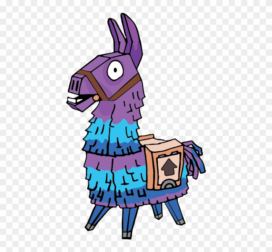 Llama Fortnite Svg, Silhouette Cameo Cricut Design - Dibujos De Fortnite De La Llama Clipart
