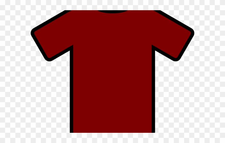 Shirt Clipart Football Shirt - Maroon T Shirt Clipart - Png Download