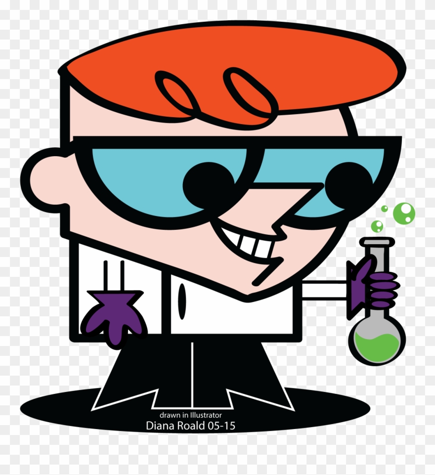 Abduzeedo Tutorial Dexter By Diana Roald 05-15 - Cartoon Network Science Guy Clipart