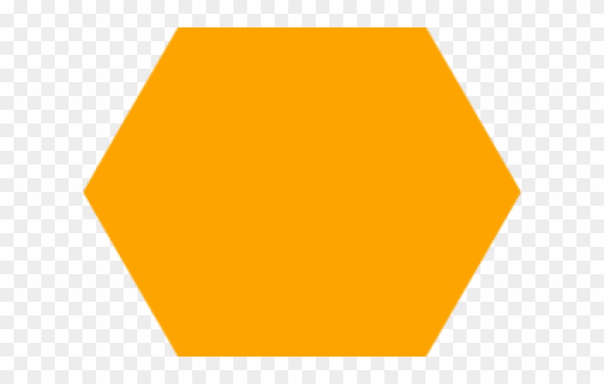 Hexagon Clipart Orange - Hexagon Big Png Transparent Png