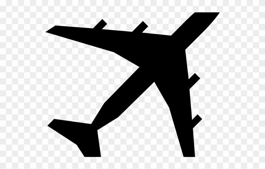 Plane Clipart Logo - Plane Silhouette Clip Art - Png Download