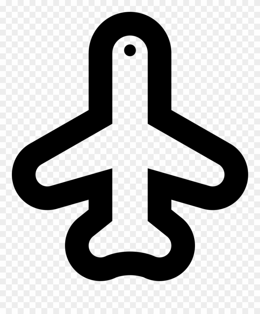 Plane-outline Comments - Airplane Clipart