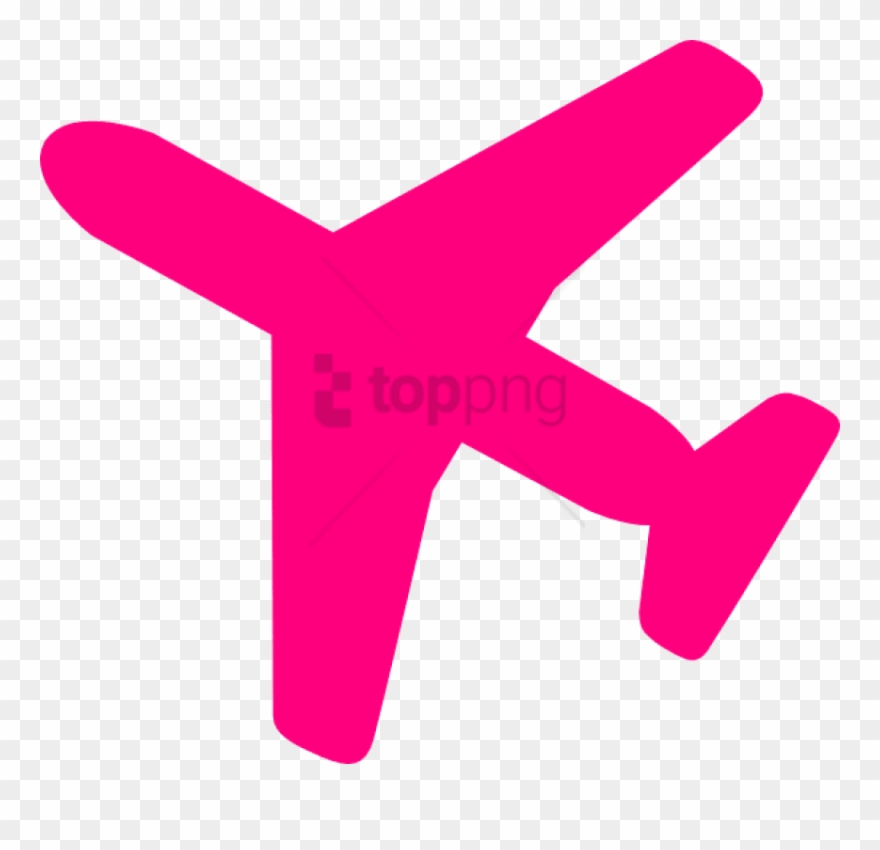 28 Collection Of Pink Airplane Clipart - Pink Airplane Clipart - Png Download