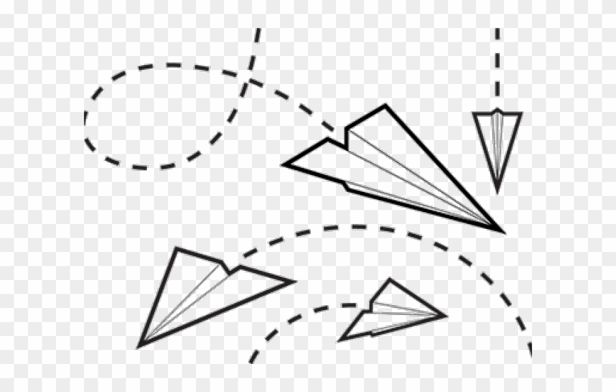 Paper Plane Flying Png Clipart